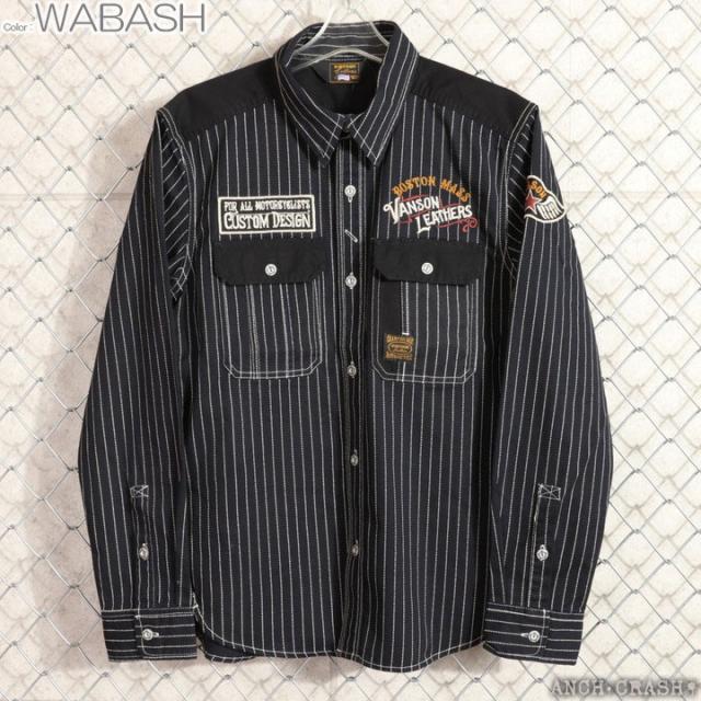 VANSON フライングスター デニム 長袖シャツ (NVSL-2502) 【送料無料