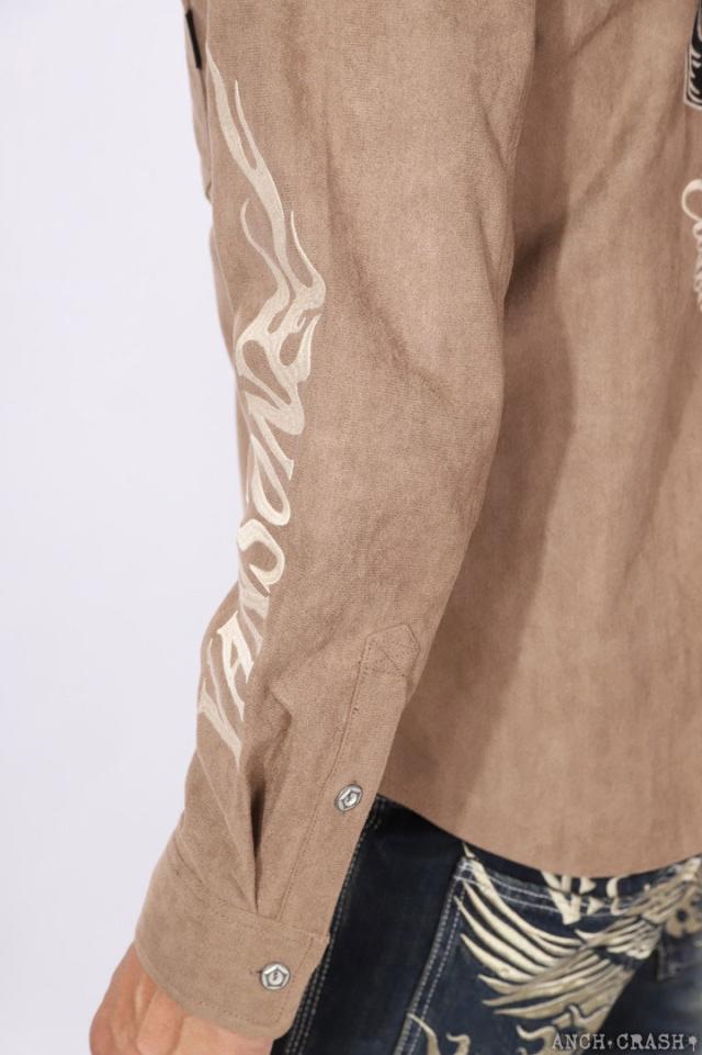 VANSON フライングスター 起毛ボンディング 長袖シャツ (NVSL-2505) 【送料無料】バンソン 刺繍_18