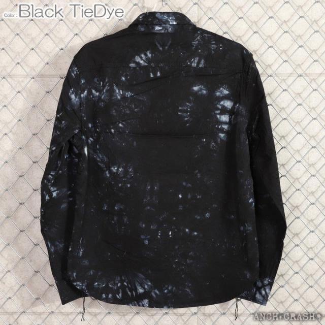 VANSON バンソン クロスボーン ワンポイント刺繍 ツイルシャツ(NVSL