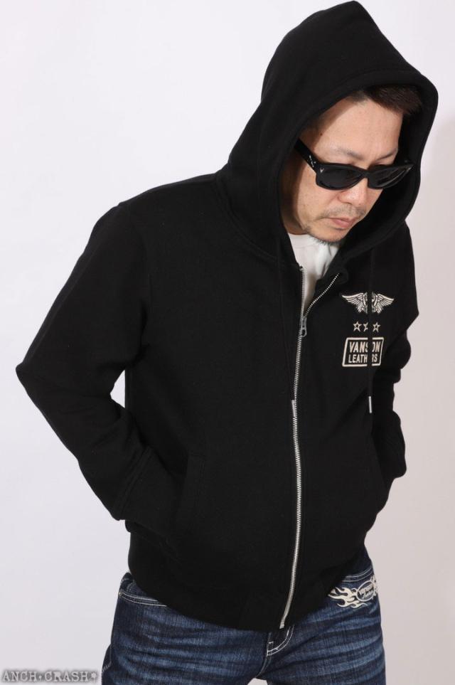 VANSON バンソン スター フルZIPパーカー (NVSZ-2502)【送料無料】刺繍