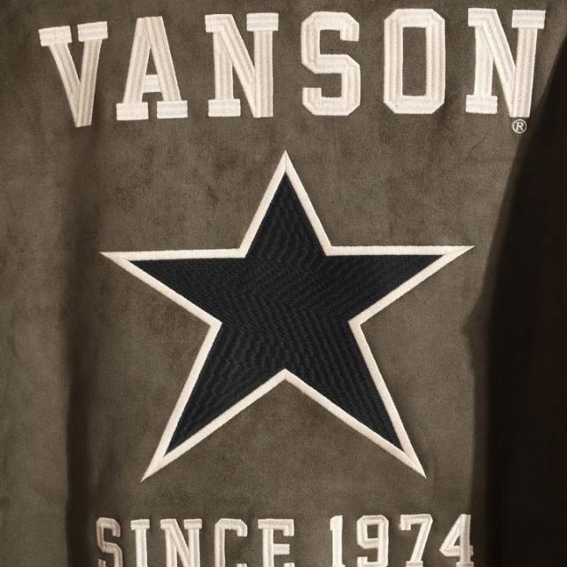 VANSON スター クルーネック プルオーバー (NVSZ-2516) 【送料無料】バンソン 刺繍 ワッペン 裏ファー 起毛 ボンディング_8