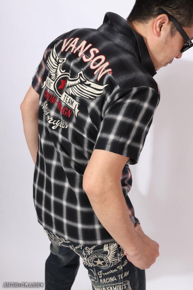 在庫限りセール SALE 30%off VANSON バンソン マルチカラー 半袖