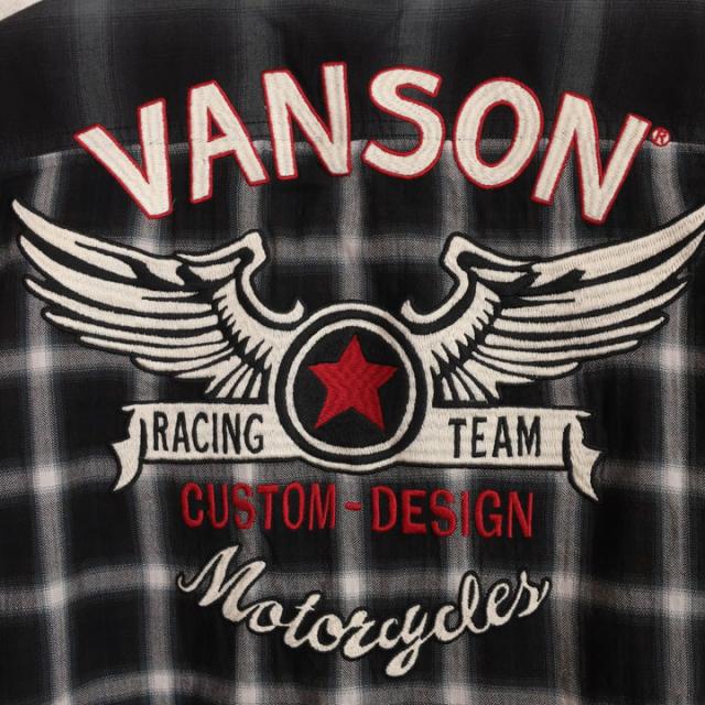 在庫限りセール SALE 30%off VANSON バンソン マルチカラー 半袖 チャックシャツ(NVSS-2303)ウィングスター 刺繍 ご奉仕品の為返品交換不可_17