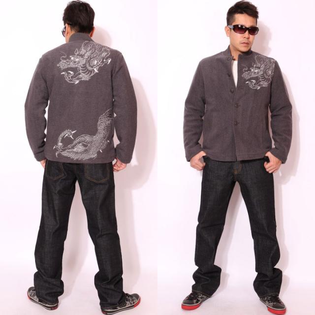 在庫限りセール SALE 30%off 花旅楽団スクリプト 龍刺繍 和柄 圧縮