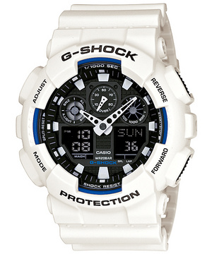 GA-100B-7AJF　カシオ　腕時計 G-SHOCK ホワイト×ブラック BIG CASE