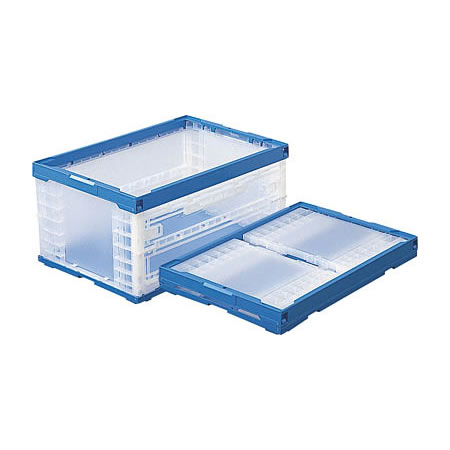 CR-63184　三甲　折りたたみコンテナｰ 長辺片側扉付き　50BトビラLの通販は 7,274円