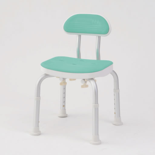 【メーカー直送】 BC-01H-GR 美和商事 コンパクトバスチェア　背付き グリーンの通販は 10,062円