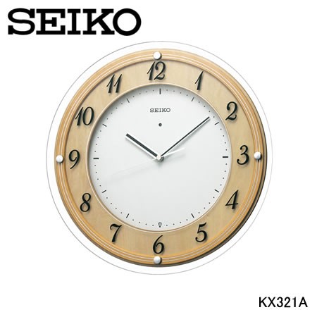 セイコー SEIKO　掛時計 電波時計 連続秒針 スイープムーブメント　KX321A