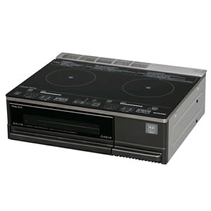 【要取付工事】 IHC-SG221-B アイリスオーヤマ 据置型 2口 IHクッキングヒーター 200V IHコンロ IH調理器