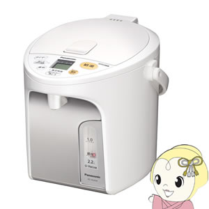 パナソニック NC-HU224-W マイコンジャー沸騰ポット 2.2L ホワイト