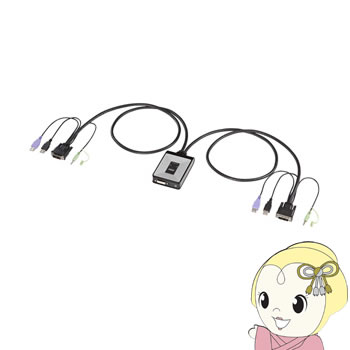 SW-KVM2DUN サンワサプライ ディスプレイエミュレーション対応DVIパソコン自動切替器(2:1)
