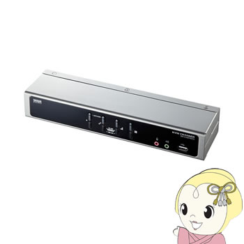 SW-KVM4HDCN サンワサプライ デュアルリンクDVI対応パソコン自動切替器（4：1）