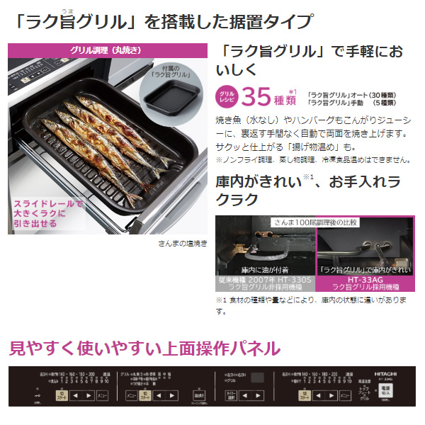 HT-32AG-K 日立 IHクッキングヒーター 据置タイプ 20A