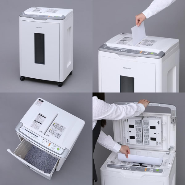 アイリスオーヤマ オートフィード シュレッダー クロスカット 53L 