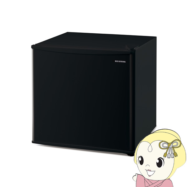 【右開き】アイリスオーヤマ 1ドア冷蔵庫 45L ブラック IRSD-5A-B