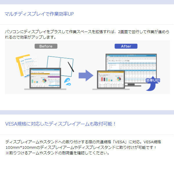 [予約 約3-4週間以降]ＩＯデータ 広視野角ADSパネル採用 DisplayPort搭載 21.5型ワイド液晶ディスプレイ ブラック LCD-DF221EDB-A_5