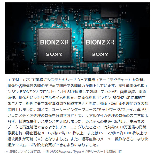 SONY ソニー 鏡鑑受け答え 一眼デジタル写真器 α1 ILCE-1 上半身