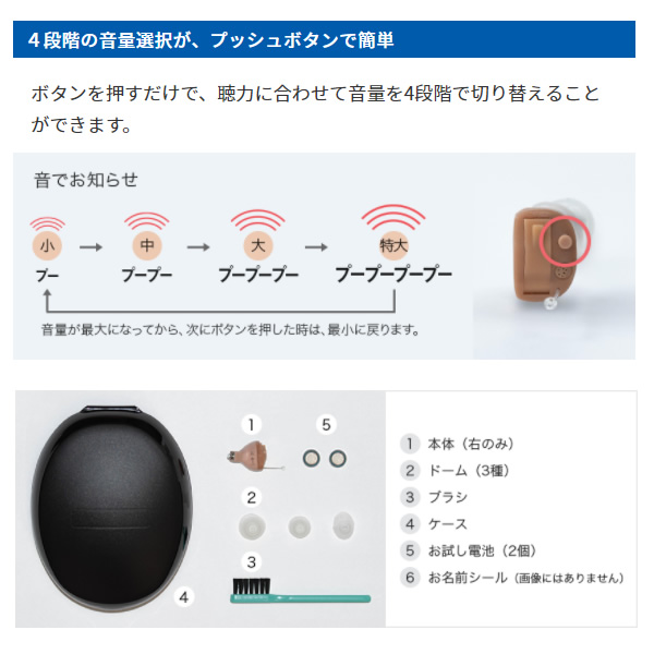 在庫あり　補聴器 ONKYO 右耳用 耳あな型補聴器 小型 軽量 デジタル 母の日 敬老の日 プレゼント オンキョー OHS-D21R_5