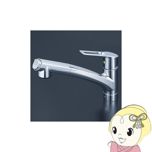 【直送】 KVK 撥水シングルシャワー付混合栓 吐水口回転規制110° 寒冷地仕様 KM5021ZJTECHS