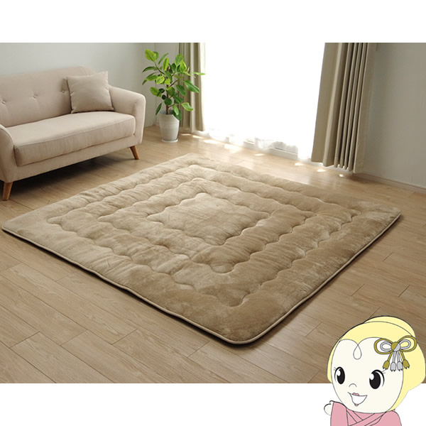 こたつ敷き布団 長方形 イケヒコ ラグ 撥水 あったか仕様6層タイプ ベージュ IKE-6029939の通販は 12,800円