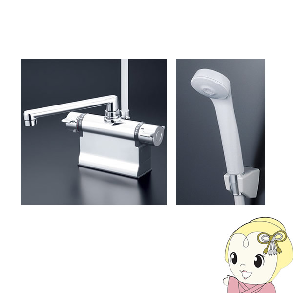 [予約 1ヶ月以降]KVK デッキ形サーモスタット式シャワー (240mmパイプ付) KF3011TR2 24,710円