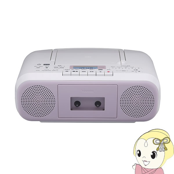 東芝 TOSHIBA CDラジオカセットレコーダー ピンク TY-CDS8-P - ラジオ