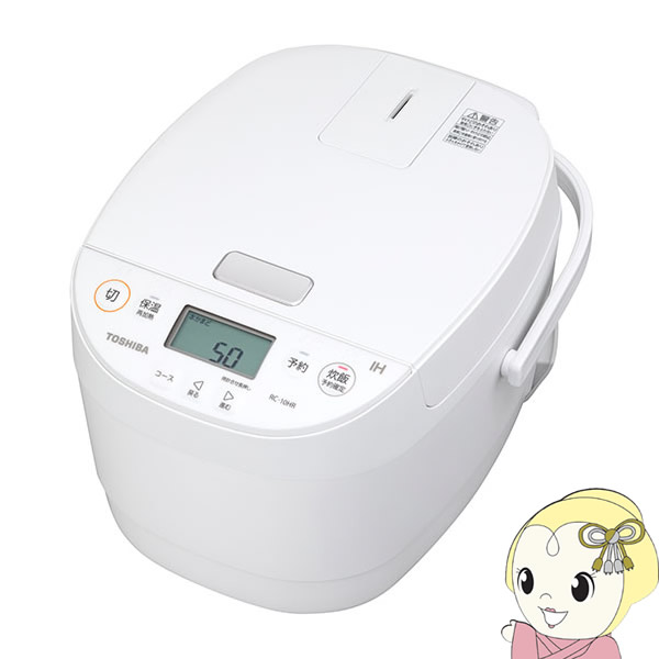 炊飯器 東芝 IHジャー 備長炭ダイヤモンド釜 5.5合炊き ホワイト RC-10HR-Wの通販は