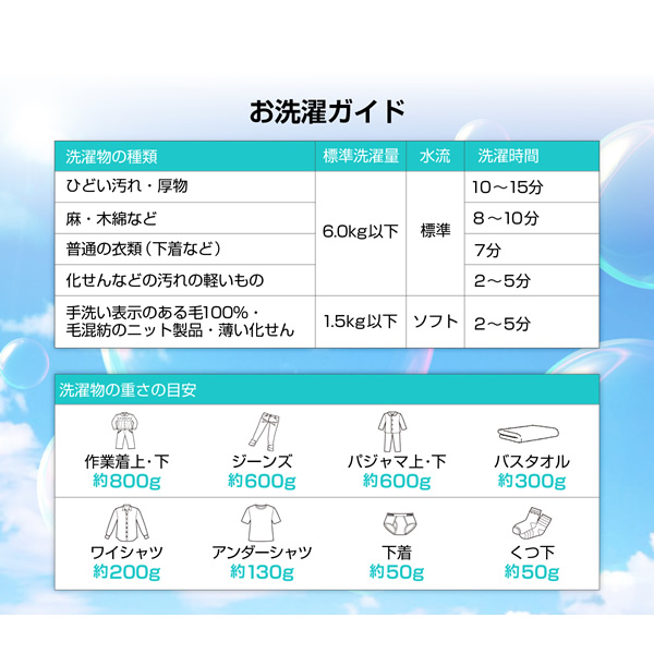 【メーカー直送】洗濯機maxzen マクスゼン 6.0kg 二槽式洗濯機 JW60KS01