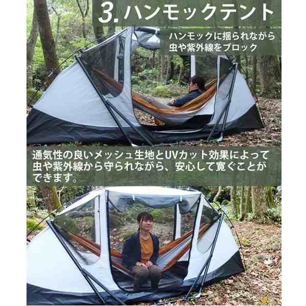 Landfield ハンモックテント スマートハンテック ブルー LF