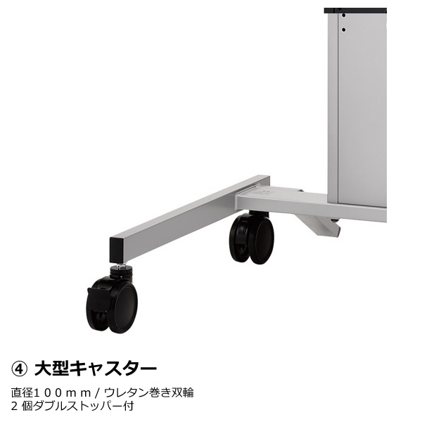 【メーカー直送】ハヤミ 〜65V型対応 ディスプレイスタンド シルバー PH-825S_4
