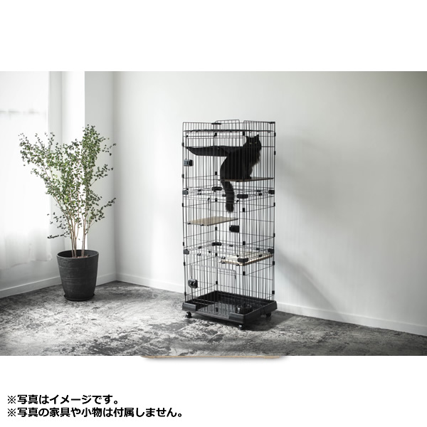 アイリスオーヤマ RFC-704 ルーフキャットケージ アイアンブラック_6