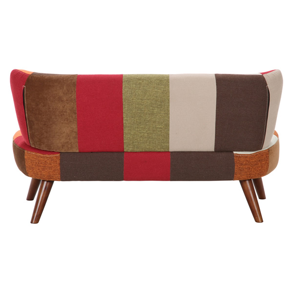 ソファ おしゃれ 2人掛け 不二貿易 ソファ2p デイジー パッチワーク