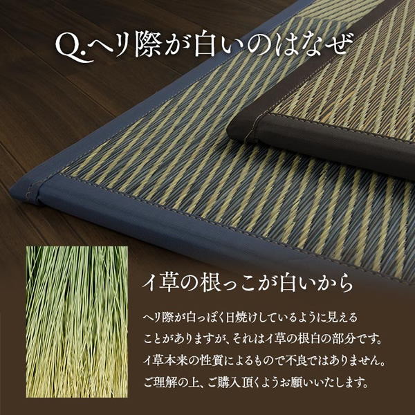置き畳 ユニット畳 半畳 正方形 い草 ジョイントマット 市松 ブルー 9P 同色9枚組 イケヒコ IKE-8629540_9