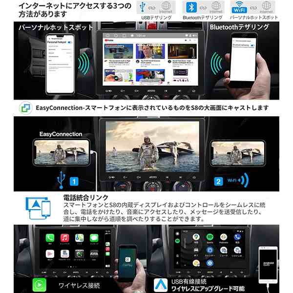 在庫あり ATOTO カーナビ S8シリーズ タッチパネル-10.1インチ S8 Premium(Gen2) 2DIN S8G2114PM  カーナビゲーション カーオーディオの通販はau PAY マーケット - ぎおん | au PAY マーケット－通販サイト