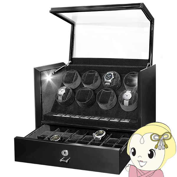 EURO PASSION WATCH WINDER（ユーロパッション ウォッチワインダー）ワインディングマシーン 8個巻き/ボックス16本 W147-BKの通販は 148,500円