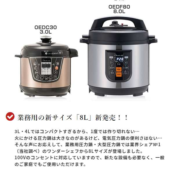 ワンダーシェフ OEDF80 SILVER - 調理機器