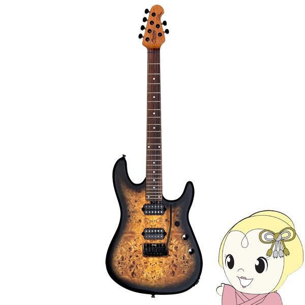 在庫あり　STERLING by Musicman Richardson6 Natural Poplar Burl Burst Cutlass