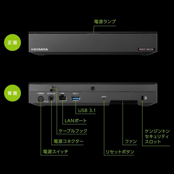 アイ・オー・データ ネットワークHDD 2TB ハイビジョン
