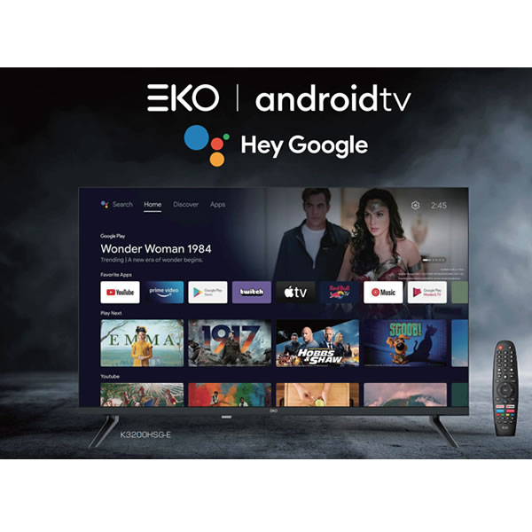 液晶テレビ　UNITECH ユニテク 32型 アンドロイドモニターテレビ ネット動画専用 チューナーレス ブラック　K3200HSG-E_1