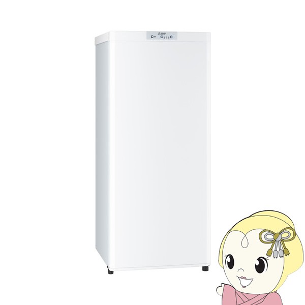 家庭用 冷凍庫 MF-U12H-W 三菱電機 1ドア 121L ホワイト 右開き ファン式 自動霜取り 静音 省エネ 耐熱トップテーブル