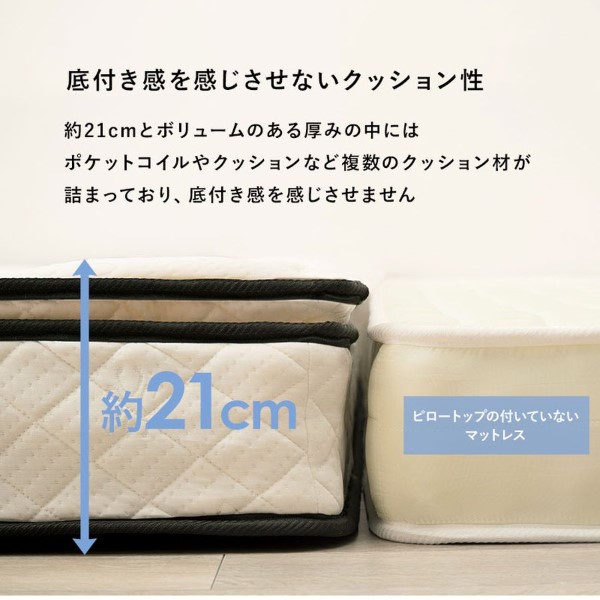 ポケットコイルマットレスベッド【メーカー直送】KMB-3108 萩原 ハギハラ_2