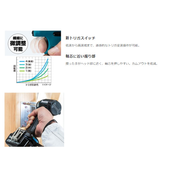 在庫あり　充電式 電動インパクトドライバー マキタ 純正セット 18V 6.0Ah オリーブ バッテリBL1860B×2本・充電器DC18RF・ケース付 TD173DRGXO_2