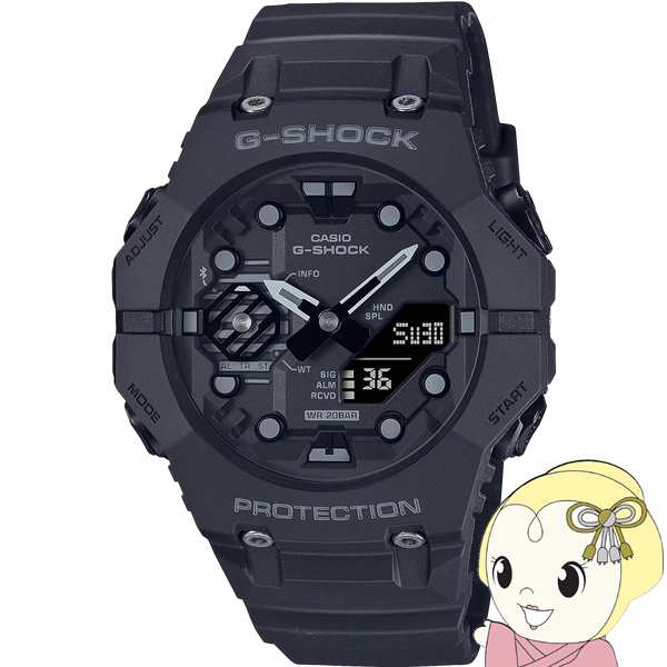 CASIO◇ソーラー腕時計・G-SHOCK/デジタル/ラバー/BLK/BLK/SS