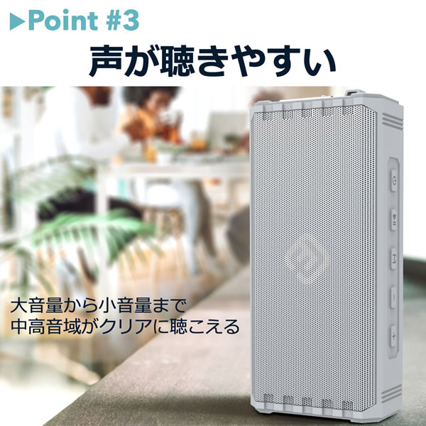 在庫僅少　Bluetoothスピーカー ワイヤレス 防水 高音質 おしゃれ アウトドア キャンプ 大音量 重低音 FSBTS202HW2 40s FORTIES ブラック_3
