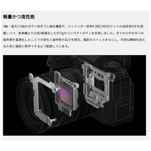 在庫限り　ミラーレス一眼カメラ FUJIFILM 富士フィルム X-T5 ボディ [ブラック] FX-T5-Bの通販は