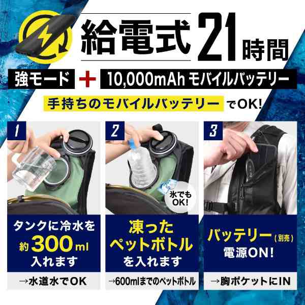 在庫あり ガツンと冷える「水冷クールベスト」サンコー WACOVECBK 2023年最新作 冷却ベスト 空調服 空調ベスト USB給電式 フリーサイズの通販はau  PAY マーケット ぎおん au PAY マーケット－通販サイト