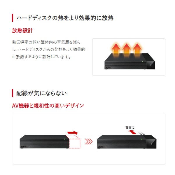 バッファロー HD-SQS4U3-A SeeQVault対応 外付けHDD 4TB|HDD バッファロー HD-SQS4U3-A SeeQVault対応 外付けHDD 4TB|HDD