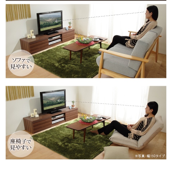 テレビボード リビングボード ローボード 背面収納テレビ台 幅180cm テレビラック リビング収納 AVボード キャスター付き 北欧 ホワイト_3