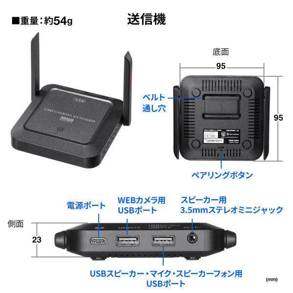 WEBカメラ無線化キット サンワサプライ CMS-EXW01_9