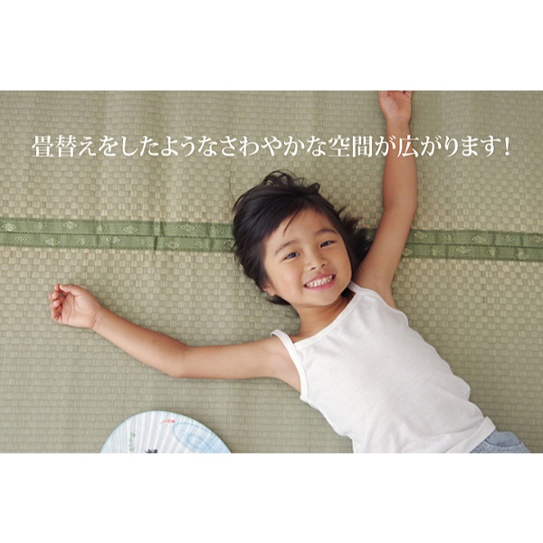 い草 上敷き カーペット 純国産 市松織 不知火 江戸間10畳 約440×352cm 熊本県八代産イ草使用_4
